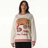 San Francisco 49ers The Wild Collective Women's Oversized Vintage French Terry Sweatshirt | NFL Outlet
