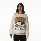 Baltimore Ravens The Wild Collective Women's Oversized Vintage French Terry Sweatshirt | NFL Hot