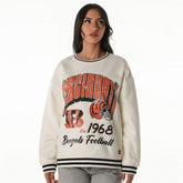 Cincinnati Bengals The Wild Collective Women's Oversized Vintage French Terry Sweatshirt | NFL New