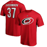 Andrei Svechnikov Carolina Hurricanes Fanatics Authentic Stack Name & Number T-Shirt - NHL T-shirts