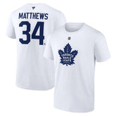 Auston Matthews Toronto Maple Leafs Fanatics Authentic Stack Name & Number T-Shirt - NHL T-shirts