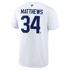 Auston Matthews Toronto Maple Leafs Fanatics Authentic Stack Name & Number T-Shirt - NHL T-shirts