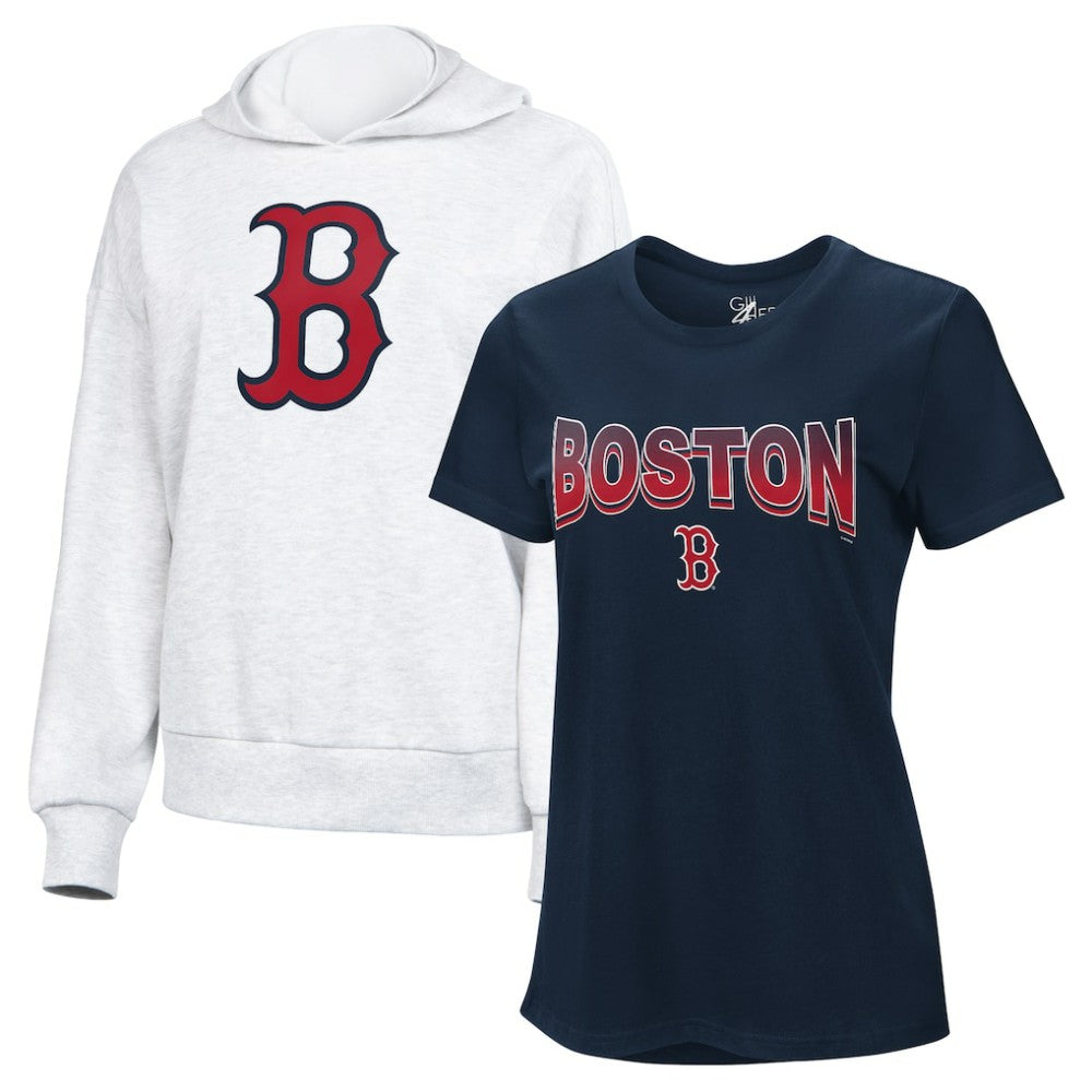Boston Red Sox G-III 4Her by Carl Banks Women's T-Shirt and Hoodie Combo Pack - MLB Hoodies