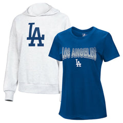 Los Angeles Dodgers G-III 4Her by Carl Banks Women's T-Shirt and Hoodie Combo Pack - MLB Hoodies