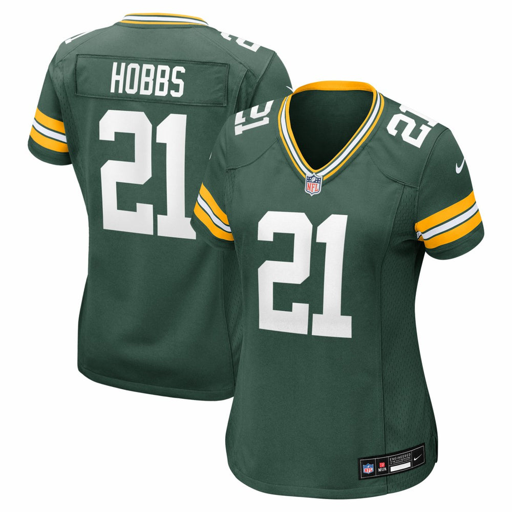 Green Bay Packers Nate Hobbs Women's Team Game Jersey | NFL Sale
