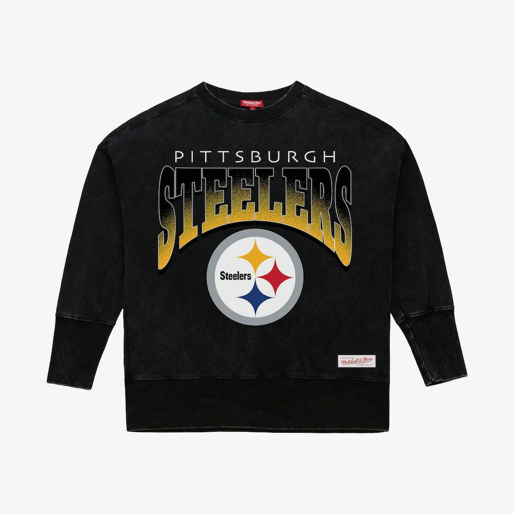Pittsburgh Steelers Women's Delineate Mineral Wash Crewneck Sweatshirt | NFL On sale