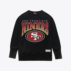 San Francisco 49ers Women's Delineate Mineral Wash Crewneck Sweatshirt | NFL Near me