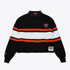 Chicago Bears Women's Cropped Long Sleeve Rugby Polo | NFL US