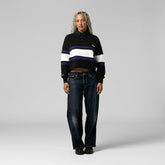 Baltimore Ravens Women's Cropped Long Sleeve Rugby Polo | NFL US
