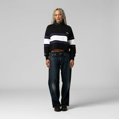 Baltimore Ravens Women's Cropped Long Sleeve Rugby Polo | NFL US