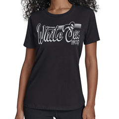 Chicago White Sox Starter Women's Groovy Script Team Fitted T-Shirt - MLB T-shirts
