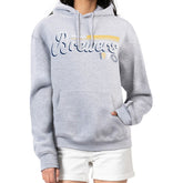 Milwaukee Brewers Starter Women's Groovy Script Team Fleece Pullover Hoodie - MLB Hoodies