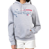 Cleveland Guardians Starter Women's Groovy Script Team Fleece Pullover Hoodie - MLB Hoodies