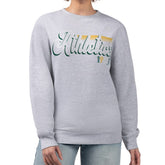 Athletics Starter Women's Groovy Script Team Fleece Pullover Sweatshirt - MLB Pullover