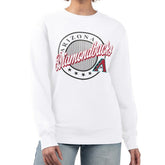 Arizona Diamondbacks G-III 4Her by Carl Banks Women's Pinstripe Circle Team Fleece Pullover Sweatshirt - MLB Pullover