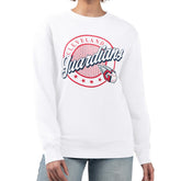 Cleveland Guardians G-III 4Her by Carl Banks Women's Pinstripe Circle Team Fleece Pullover Sweatshirt - MLB Pullover