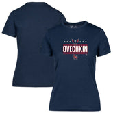 Alexander Ovechkin Washington Capitals Levelwear Women's NHL All-Time Leading Goal Scorer Milestone Stars Name & Number Maddox T-Shirt - NHL T-shirts