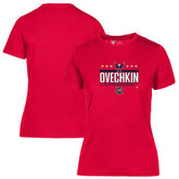 Alexander Ovechkin Washington Capitals Levelwear Women's NHL All-Time Leading Goal Scorer Milestone Stars Name & Number Maddox T-Shirt - NHL T-shirts