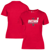 Alexander Ovechkin Washington Capitals Levelwear Women's NHL All-Time Leading Goal Scorer Milestone Name & Number Maddox T-Shirt - NHL T-shirts