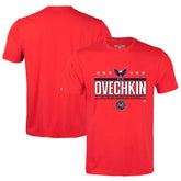 Alexander Ovechkin Washington Capitals Levelwear NHL All-Time Leading Goal Scorer Milestone Stars Name & Number Richmond T-Shirt - NHL T-shirts