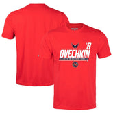 Alexander Ovechkin Washington Capitals Levelwear NHL All-Time Leading Goal Scorer Milestone Name & Number Richmond T-Shirt - NHL T-shirts