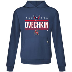 Alexander Ovechkin Washington Capitals Levelwear NHL All-Time Leading Goal Scorer Milestone Stars Name & Number Relay Pullover Hoodie - NHL Hoodies