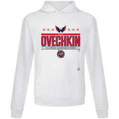 Alexander Ovechkin Washington Capitals Levelwear NHL All-Time Leading Goal Scorer Milestone Stars Name & Number Relay Pullover Hoodie - NHL Hoodies