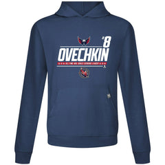 Alexander Ovechkin Washington Capitals Levelwear NHL All-Time Leading Goal Scorer Milestone Name & Number Relay Pullover Hoodie - NHL Hoodies
