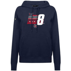 Alexander Ovechkin Washington Capitals Levelwear Women's NHL All-Time Leading Goal Scorer Milestone Stripes Name & Number Adorn Pullover Hoodie - NHL Hoodies