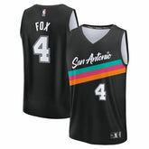 Black De'Aaron Fox San Antonio Spurs 2025/26 City Edition Fast Break Jersey | NBA