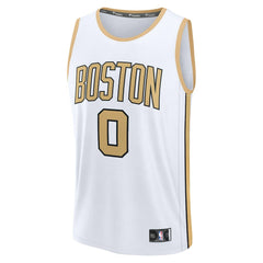 White Jayson Tatum Boston Celtics 2025/26 City Edition Fast Break Jersey | NBA