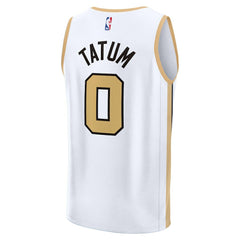 White Jayson Tatum Boston Celtics 2025/26 City Edition Fast Break Jersey | NBA