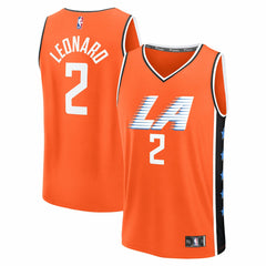 Orange Kawhi Leonard LA Clippers 2025/26 City Edition Fast Break Jersey | NBA
