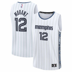 White Ja Morant Memphis Grizzlies 2025/26 City Edition Fast Break Jersey | NBA