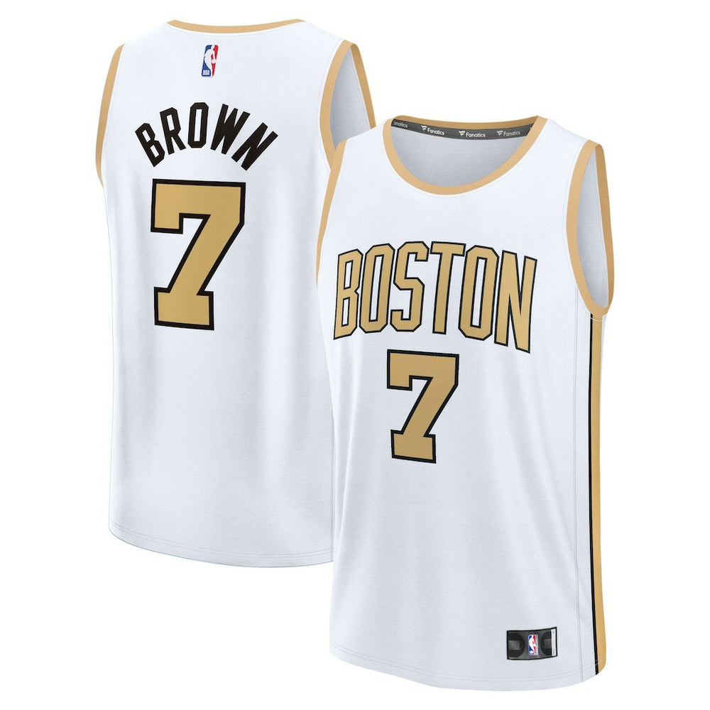 White Jaylen Brown Boston Celtics 2025/26 City Edition Fast Break Jersey | NBA