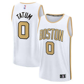 White Jayson Tatum Boston Celtics Youth 2025/26 City Edition Fast Break Jersey | NBA