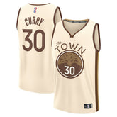Tan Stephen Curry Golden State Warriors Youth 2025/26 City Edition Fast Break Jersey sale | NBA