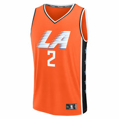 Orange Kawhi Leonard LA Clippers Youth 2025/26 City Edition Fast Break Jersey | NBA