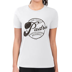 San Diego Padres G-III 4Her by Carl Banks Women's Super-Slim Fit Lightweight Distressed Baseball Team T-Shirt - MLB T-shirts