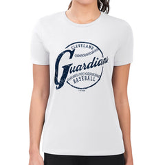 Cleveland Guardians G-III 4Her by Carl Banks Women's Super-Slim Fit Lightweight Distressed Baseball Team T-Shirt - MLB T-shirts
