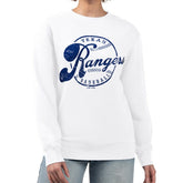 Texas Rangers G-III 4Her by Carl Banks Women's Distressed Baseball Team Fleece Pullover Sweatshirt - MLB Pullover