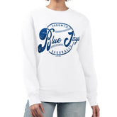 Toronto Blue Jays G-III 4Her by Carl Banks Women's Distressed Baseball Team Fleece Pullover Sweatshirt - MLB Pullover