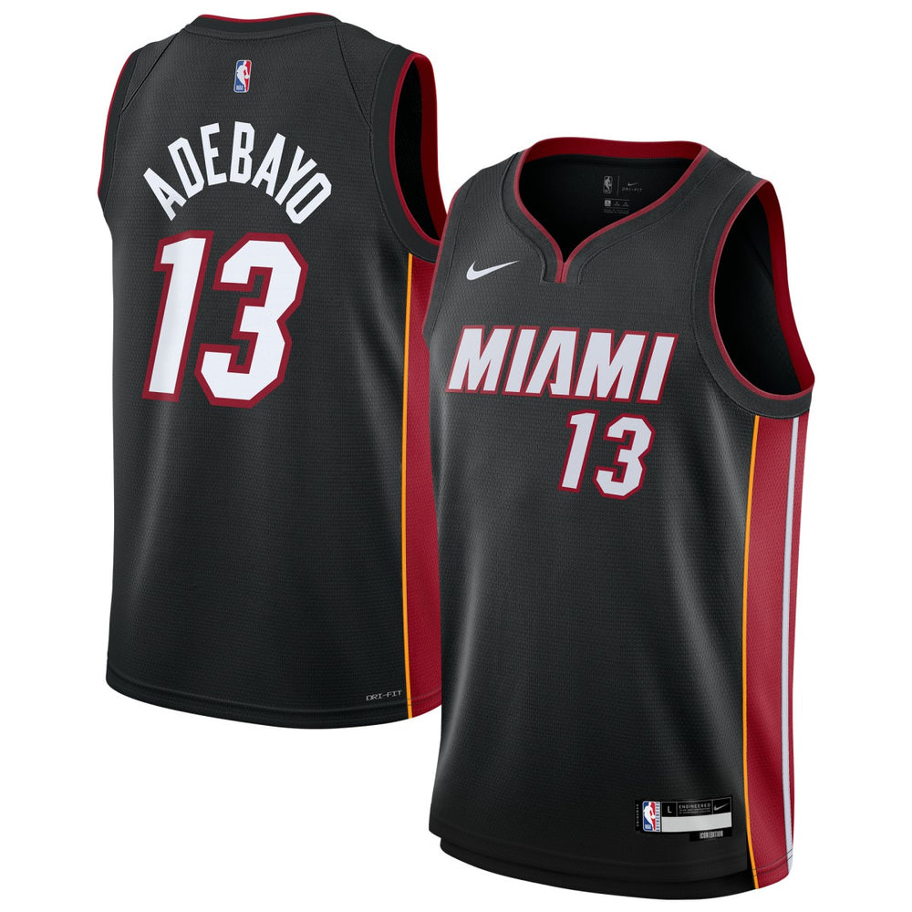 Black Bam Adebayo Miami Heat Youth Swingman Jersey | NBA
