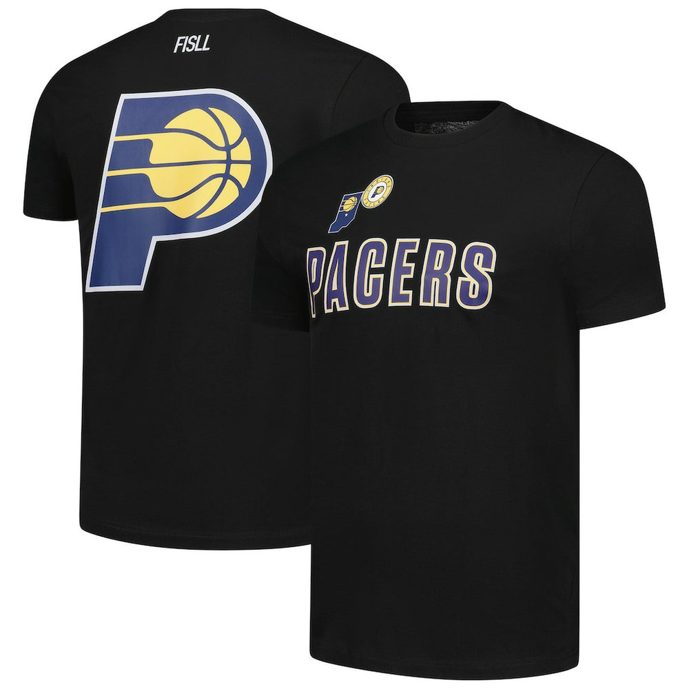 Black Indiana Pacers FISLL Unisex Oversize Logo T-Shirt | NBA