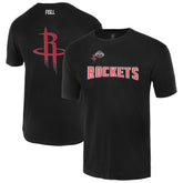 Black Houston Rockets FISLL Unisex Oversize Logo T-Shirt | NBA