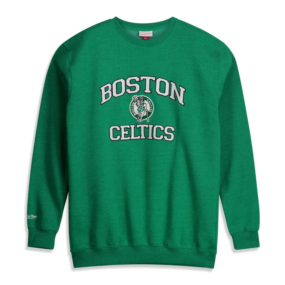 Heather Kelly Green Boston Celtics Hardwood Classics Big & Tall Crewneck Sweatshirt | NBA