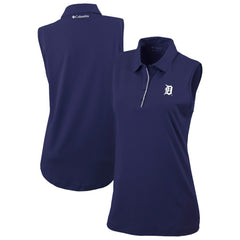 Detroit Tigers Columbia Women's Tend The Ball Sleeveless Polo - MLB