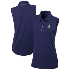 Los Angeles Angels Columbia Women's Tend The Ball Sleeveless Polo - MLB