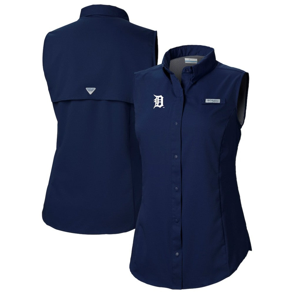 Detroit Tigers Columbia Women's Tamiami Sleeveless Shirt - MLB