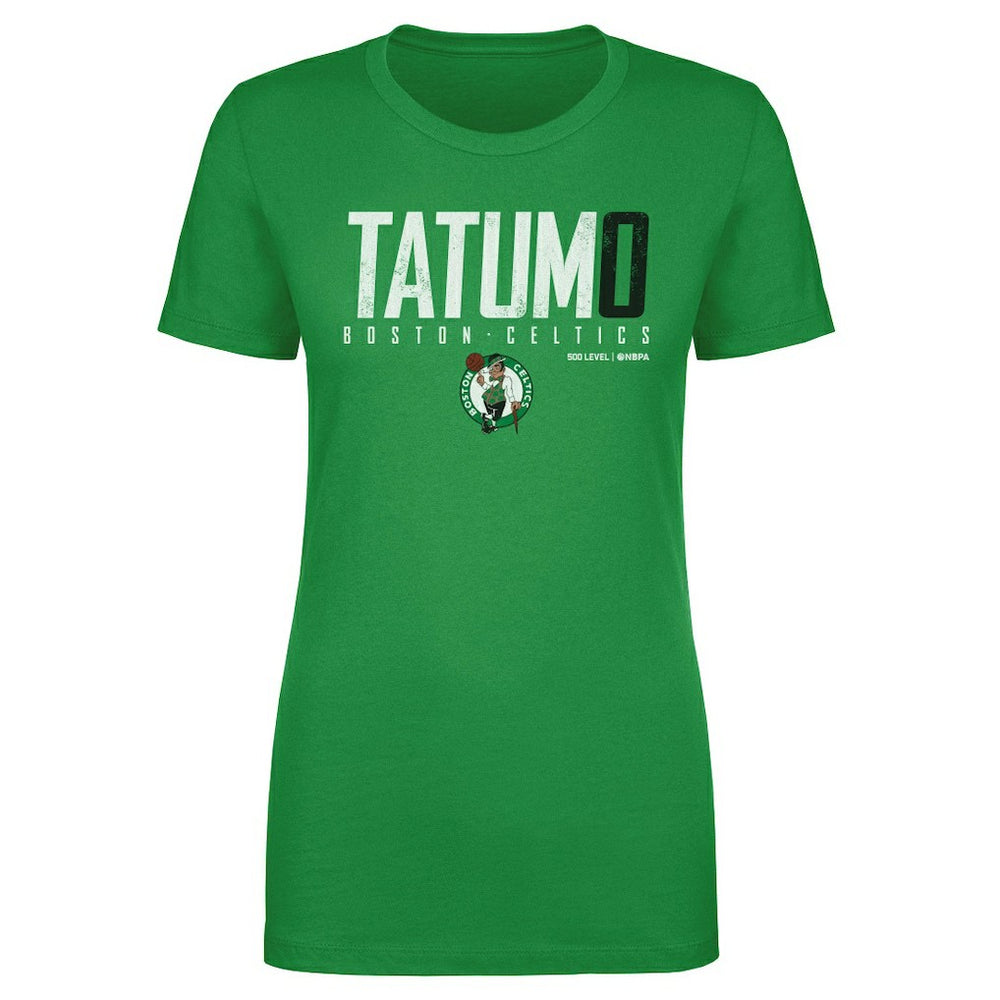 Kelly Green Jayson Tatum Boston Celtics 500 Level Women's Elite T-Shirt | NBA